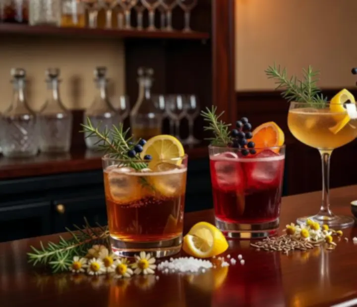 Řemeslný koktejlový bar v Moranovas s českými botanickými ingrediencemi a sklenicemi